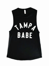 Load image into Gallery viewer, Women&#39;s Tampa Babe Muscle Tank
