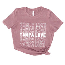 Load image into Gallery viewer, Women&#39;s Stacked Tampa Love Tee
